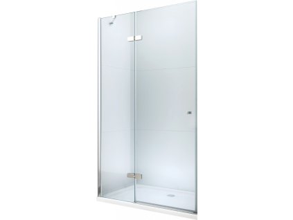 MEXEN - Roma Sprchové dveře křídlové 85, transparent, chrom se stěnovým profilem 854-085-000-01-00