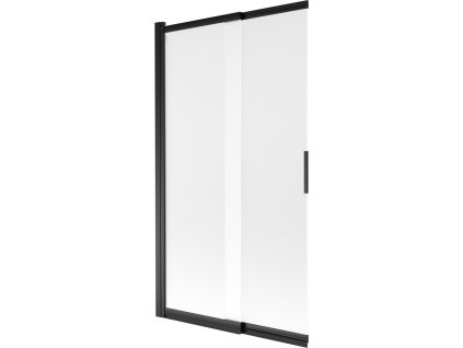 MEXEN - Fox 2-křídlá posuvná vanová zástěna 100 x 150, dekor, černá 891-100-002-70-30