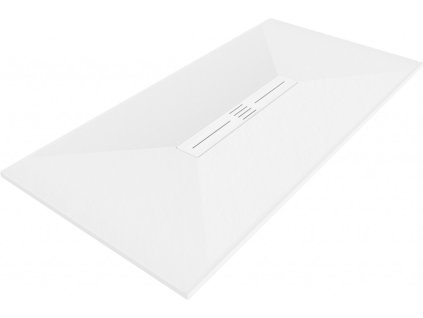 MEXEN/S - Toro obdélníková sprchová vanička SMC 200 x 80, bílá, mřížka bílá 43108020-W