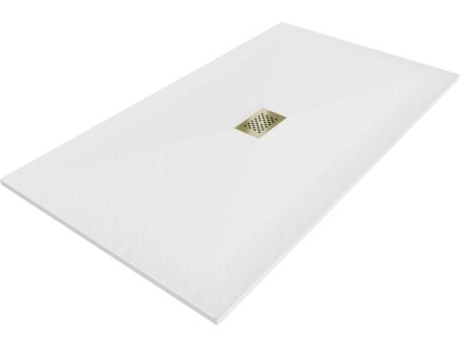 MEXEN/S - Hugo sprchová vanička SMC 180x100, bílá, krytka zlatá 42101018-G