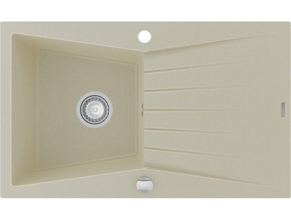 MEXEN - Cesar granitový dřez 1 s odkapávačem 775x470 mm, béžová 6514771010-69