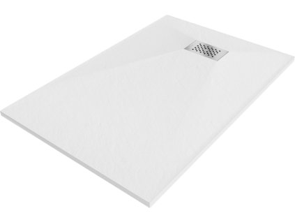 MEXEN/S - Hugo sprchová vanička SMC 130x70, bílá, krytka nerez 42107013-X