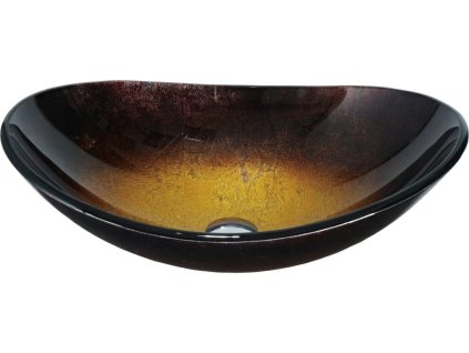 MEXEN - Sonia skleněné umyvadlo 54, zlatá tmavá 24145451