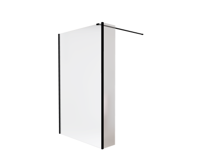 walk in sprchovy kout aveo black s moznosti pevne bocni steny