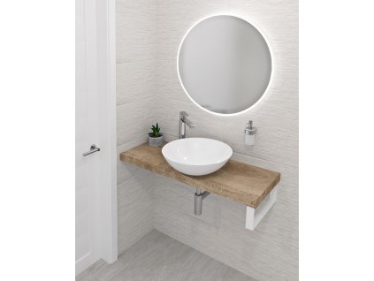 AVICE deska pod umyvadlo 120x36cm, tl.5cm, dub Rover