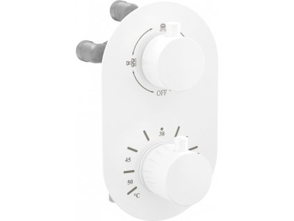 MEXEN - Kai termostatická baterie sprcha/vana 3 výstupy, bílá 77602-20