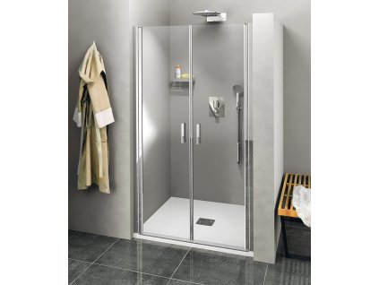 ZOOM sprchové dveře dvojkřídlé 1000mm, čiré sklo