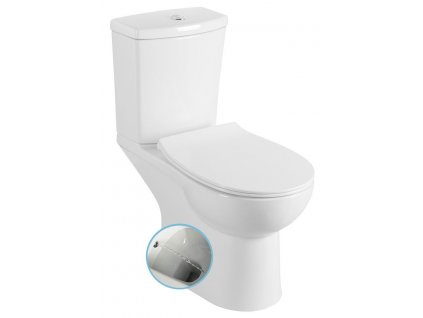 KAIRO CLEANWASH WC kombi s bidet. sprškou, zadní odpad, bílá