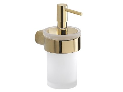 PIRENEI dávkovač mýdla 110 ml, mléčné sklo, zlato