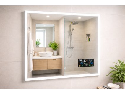 LED zrcadlo METEO střední