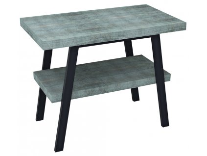 TWIGA umyvadlový stolek 100x72x50 cm, černá mat/aquamarine