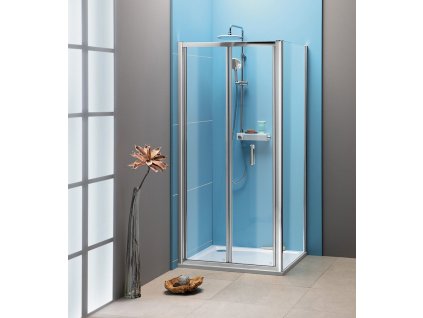 EASY čtvercový sprchový kout 900x900mm, skládací dveře, L/P varianta, čiré sklo