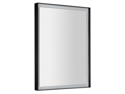 SORT zrcadlo s LED osvětlením 60x80cm, černá mat