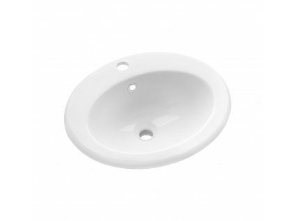 INVENA - Umyvadlo na desku AJTRA 50 cm, oval CE-29-001-W