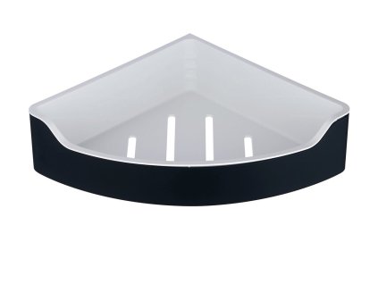 SAMBA rohová police do sprchy, 218x63x218mm, černá