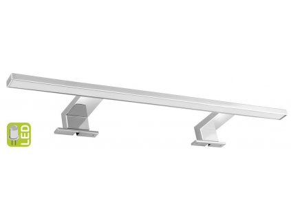 SERAPA LED svítidlo 9W, 230V, 600x40x100mm, hliník, chrom