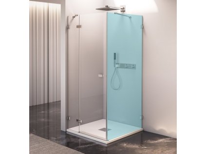 FORTIS EDGE sprchové dveře bez profilu 800mm, čiré sklo, levé