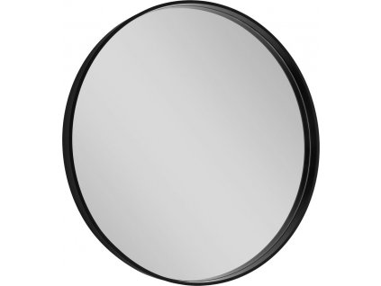 NOTION kulaté zrcadlo v rámu ø 80cm, černá mat
