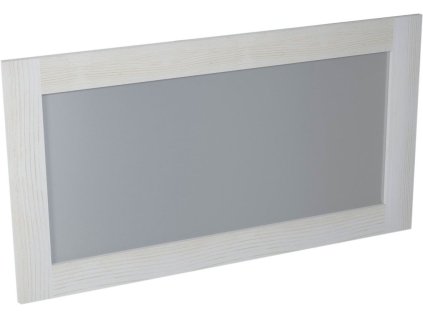 BRAND zrcadlo v dřevěném rámu 1300x700mm, starobílá