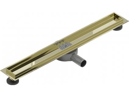MEXEN - Flat 360 Slim podlahový žlab otočný 70, zlatý 1540070