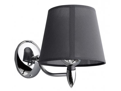 HANBO nástěnné svítidlo E27, 60W, 230V, IP21, chrom
