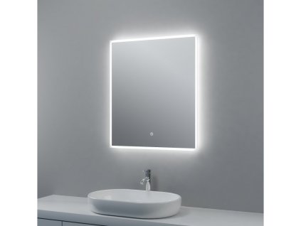 Zrcadlo s LED osvětlením, 600 x 700 x 30 mm, nastavitelná teplota barvy světla
