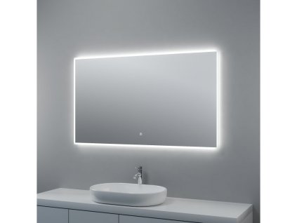 Zrcadlo s LED osvětlením, 1000 x 700 x 30 mm, nastavitelná teplota barvy světla