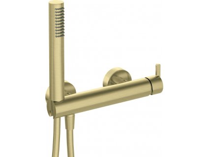 DEANTE - Silia kartáčovaná zlatá sprchová baterie, se sprchovým setem BQS_R41M