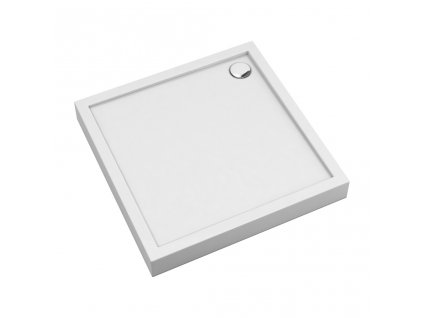 OMNIRES - CAMDEN akrylátová sprchová vanička čtverec, 80 x 80 cm bílá lesk /BP/ CAMDEN80/KBP