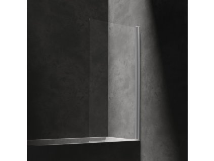 OMNIRES - KENTON Jednokřídlá vanová zástěna, 70 cm chrom / transparent /CRTR/ MP75CRTR