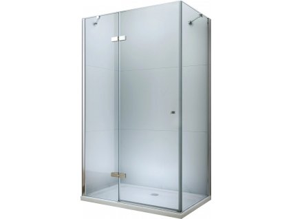 MEXEN/S - Roma sprchový kout 100x100, kyvné, čiré sklo, chrom + vanička 854-100-100-01-00-4010