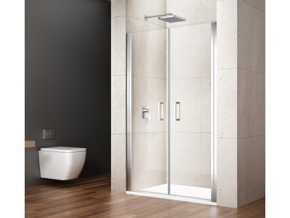 LORO sprchové dveře dvoukřídlé 800mm, čiré sklo