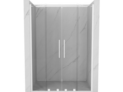 MEXEN/S - Velar Duo posuvné sprchové dveře 150, transparent, białe 871-150-000-02-20