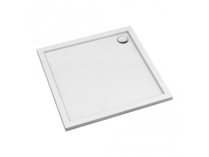 OMNIRES - MERTON akrylátová sprchová vanička čtverec, 90 x 90 cm bílá lesk /BP/ MERTON90/KBP