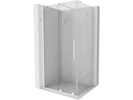MEXEN/S - Velar sprchový kout 110 x 80, transparent, bílá 871-110-080-01-20