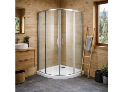 ctvrtkruhovy sprchovy kout s vanickou bilbao