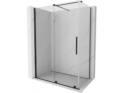 MEXEN/S - Velar sprchový kout 150 x 80, transparent, černá 871-150-080-01-70