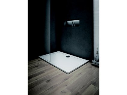 Obdelníková mramorová sprchová vanička VENETS, 110 cm, 70 cm