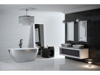volne stojici vana goya glam stribrna