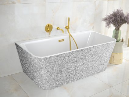 volne stojici vana varya glam stribrna