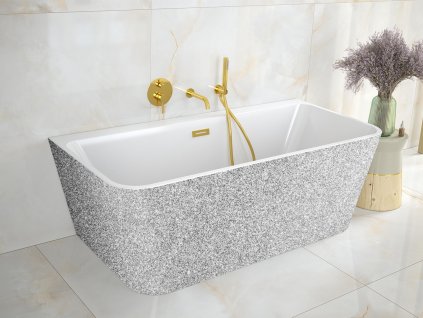 volne stojici vana varya glam stribrna