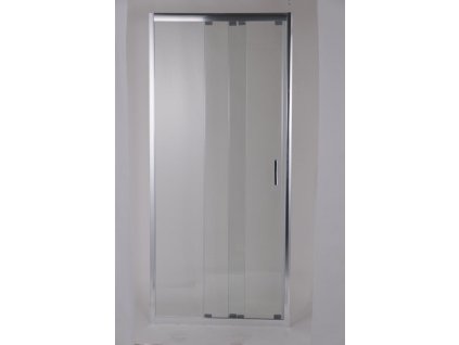 3-dílné sprchové dveře do niky MELIDE, 115 cm, Univerzální Levé / Pravé, Čiré bezpečnostní sklo - 5 mm, Chrom/Leštěný hliník (ALU)