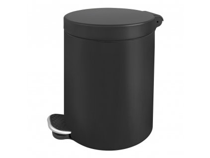 pedalovy odpadkovy kos 5l kov cerna barva