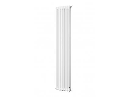Koupelnový radiátor TUBUS 2 bílá barva, Bílá, Boční, 349 × 1500 mm, výkon 786 W