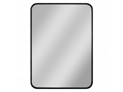 Zrcadlo bez osvětlení PIRNA BLACK, 60 cm, 80 cm