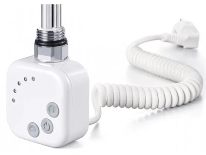 Topná tyč BURGH s termostatem a časovačem, Kroucený kabel, Bílá, 120 W