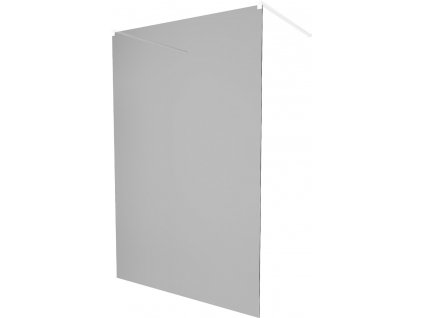 MEXEN/S - KIOTO samostatně stojící sprchová zástěna 120 x 200, grafit 8 mm, bílá 800-120-002-20-40