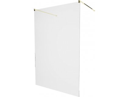 MEXEN/S - KIOTO samostatně stojící sprchová zástěna 110 x 200, transparent 8 mm, zlatá 800-110-002-50-00