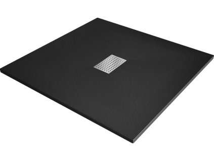 MEXEN - Hugo Sprchová vanička čtvercová 100x100, černá 42701010