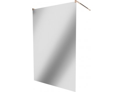 MEXEN/S - KIOTO samostatně stojící sprchová zástěna 120 x 200, zrcadlové, růžové zlato 800-120-002-60-50